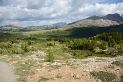 11 Looking Back At Sunshine Meadows With Lookout Mountain and Goats Eye From Quartz Ridge on Hike To Mount Assiniboine.jpg